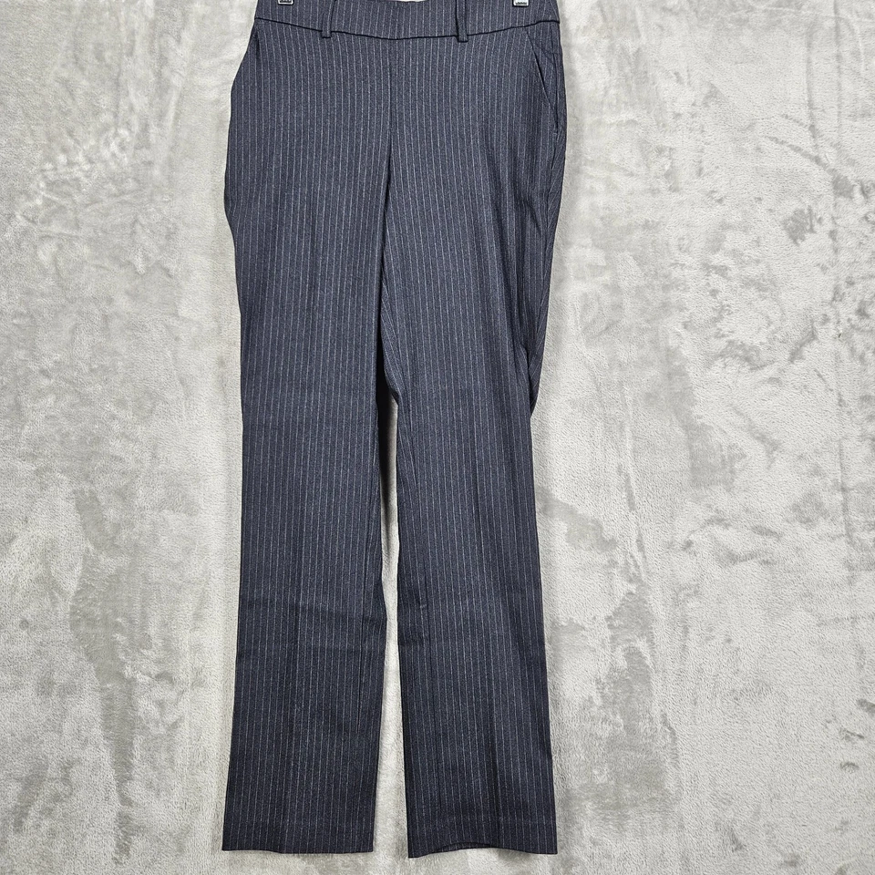 Rafaella Dress Pants Womens 4 Gray Stretch Comfort Ankle Pull On Career Trouser