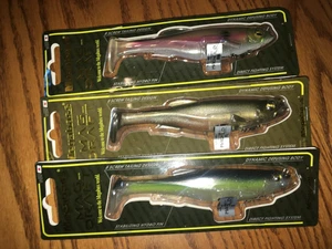 MEGABASS MAG DRAFT==6"=1-1/4oz---3 DIFFERENT COLORED FISHING LURES - Photo 1/1