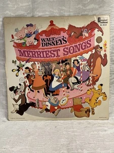 Walt Disney's Merriest Songs Album Record 1968 Disneyland Records DL-3510 --8272 - Imagen 1 de 13