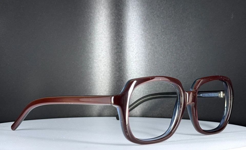 De colección Ellen Tracy ETS 611 BU-3 Mujer Borgoña Cuadrado Anteojos SOLO MARCOS Foto 1 de 4