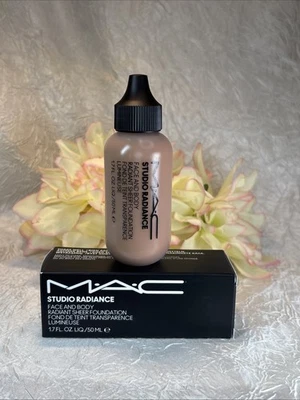 MAC Studio Radiance Face Body Radiant Sheer Foundation Makeup C7 1.7oz NIB Free - Image 1 of 2