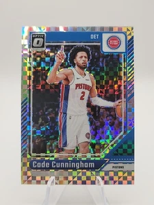 🔥2024-25 Donruss Optic Cade Cunningham Checkerboard Prizm #26 Detroit Pistons🔥 - Picture 1 of 2