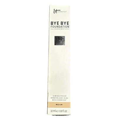 It Cosmetics Bye Bye Foundation Full Coverage Moisturizer 1.08Oz Medium J7013 - Image 1 of 4