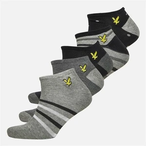 Lyle & Scott Vintage Men’s Kylo 5-Pack Trainer Socks – Mixed Patterns RRP £21.99 - Picture 1 of 1