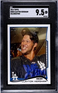 2014 Topps Clayton Kershaw #400 Celebrating Image Variation SGC 9.5 Dodgers - Picture 1 of 2