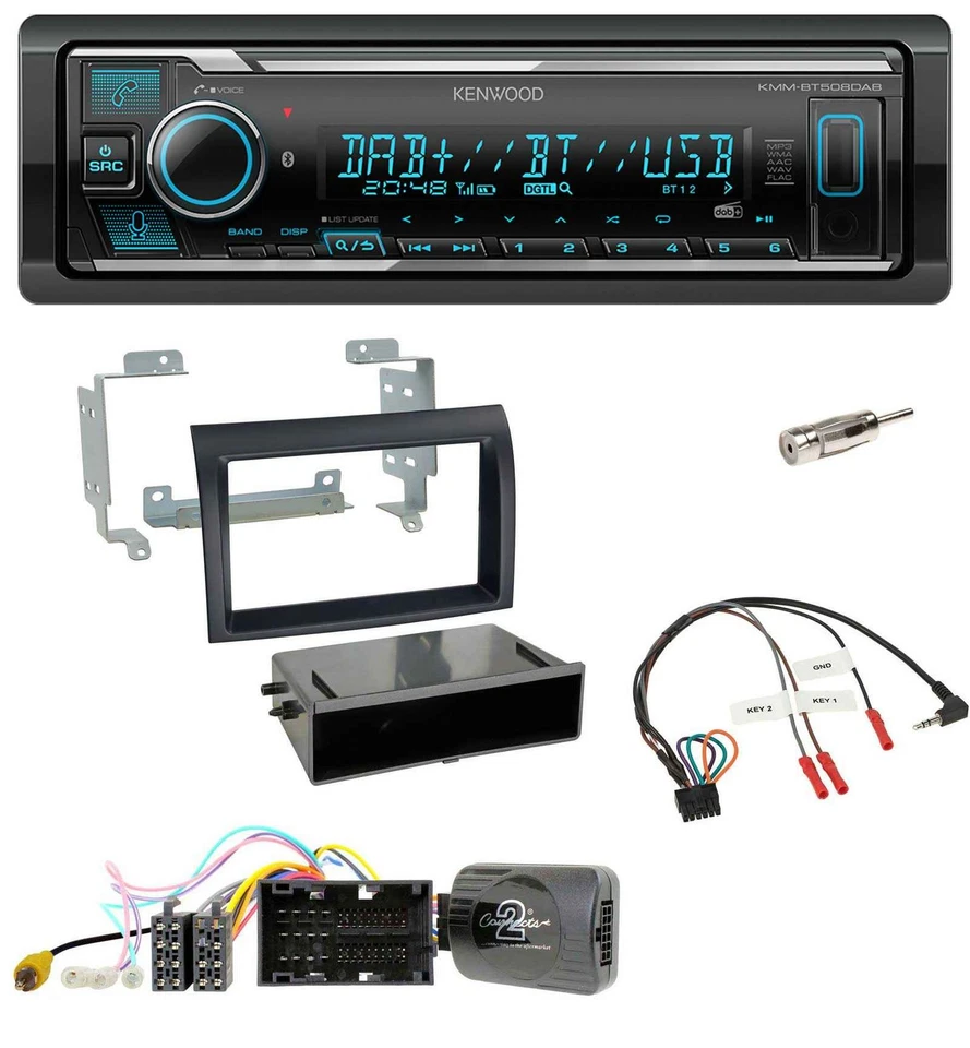 Kenwood Bluetooth Lenkrad DAB USB Autoradio für Citroen Jumper ab 14 Profiversio - Bild 1 von 4