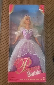 Vestido de novia vintage princesa Barbie en púrpura Mattel 1997 - Imagen 1 de 7