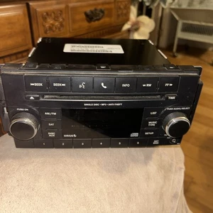Dodge Ram 1500 CD Player Radio RES OEM LKQ P05091198AB Sirius Am/Fm Single Disk - Picture 1 of 4