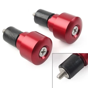 CNC Lenkergriffe Bar End Slider Cap für HONDA CBR600RR Motorrad Paar rot - Bild 1 von 5