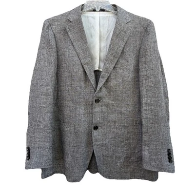 Jaqueta Suitsupply Solbiati 100% Linho Havana HL INT Masculina Não Estruturada 43R Cinza - Imagem 1 de 4