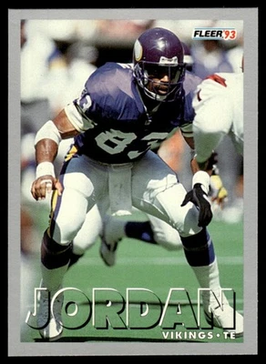 1993 Fleer Steve Jordan Minnesota Vikings #296 - Image 1 of 2
