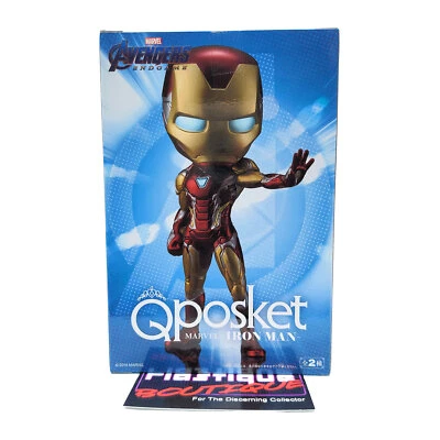 Q Posket Iron Man Tipo A MARVEL PVC SIN USAR, EN CAJA ORIGINAL BANDAI QPOSKET COMPLETO AVENGERS Foto 1 de 4