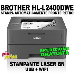 BROTHER HL-L2400DWE STAMPANTE LASER B/N USB + WIFI NUOVA F/R AUTO DISPONIBILE