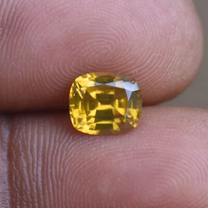 2,04 Karat Kissenform gelb Zirkon natürlich unbehandelt VVS Sri Lanka Zirkon - Bild 1 von 5