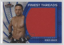 2012 Topps UFC Finest Jumbo Threads Blue X-Fractor /188 Renzo Gracie #JFT-RG