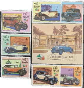 VIETNAM HERMOSA COLECCIÓN ITALIANA DE AUTOMÓVILES/AUTOMÓVIL, MONTADA SIN MONTAR O NUNCA MONTADA, PERFORADA - Imagen 1 de 1