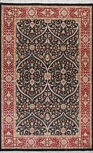 Geometric Traditional Oriental Area Rug Hand-knotted Wool Vegetable Dye 5x7 ft