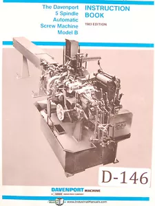 Davenport Model B, 5 Spindle Screw Machine, Operations Manual 1983 - Picture 1 of 3