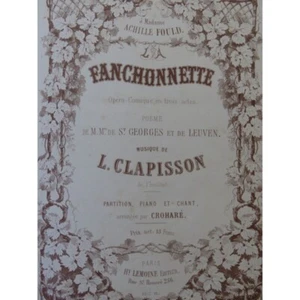 Clapisson Louis La Fanchonnette Oper Piano Gesang ca1857 - Bild 1 von 6