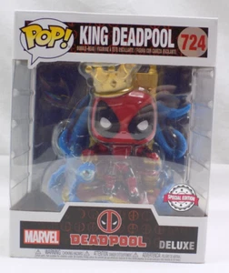 RARE King Deadpool on Throne SE 724 LARGE FUNKO POP VINYL NEW IN MINT BOX - Picture 1 of 2