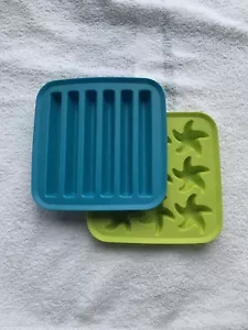 IKEA Ice Cube Trays - Set Of 2 - Silicone Stars And Water Bottle Ice - Picture 1 of 6