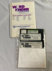 Vintage Word Finder Synonym Finder A computerized Thesaurus Installer Diskette - Picture 1 of 4
