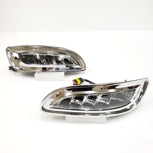 Fits 2004-2009 Lexus RX330 RX350 LED Fog Light SET White-Amber Chrome Bezel - Picture 1 of 7