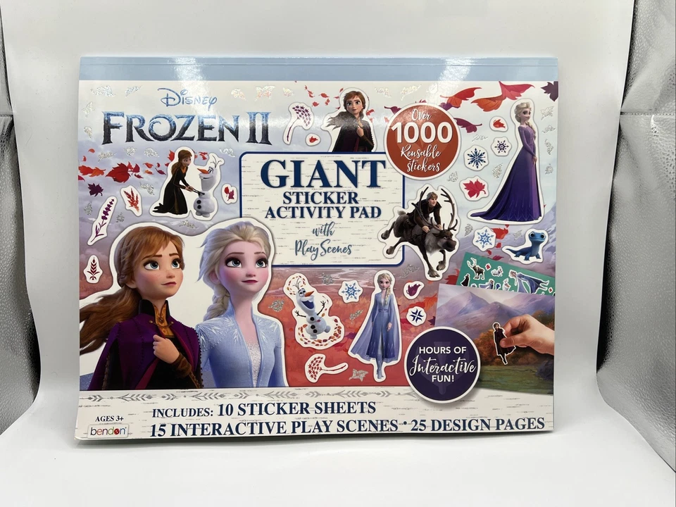 Disney Frozen II GIGANTE Pegatina Actividad Pad Juego Escenas Más de 1000 Pegatinas Foto 1 de 4