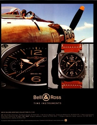 Bell & Ross BR 03-94 Golden Heritage BR0394-ST-G-HE/SCA A4 Colour Print Ad - Image 1 of 3
