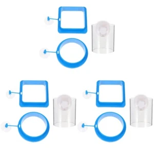 3er Pack Fischfutter Kreis Aquarium Schwimmfutter Ring Zubehör - Bild 1 von 12
