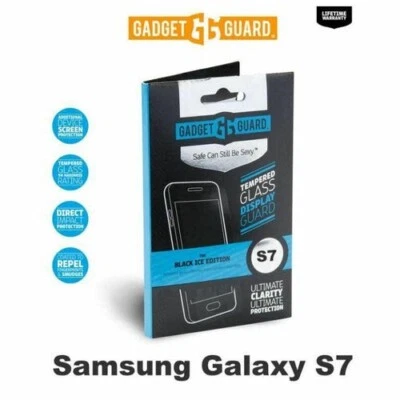 Samsung Galaxy S7 Tempered Glass Screen Protector Display Guard Gadget Guard - Image 1 of 3