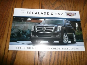 Cadillac Escalade 2015 y ESV selección de colores exterior e interior folleto de ventas - Imagen 1 de 3
