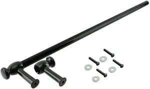 UNIVERSAL FAN OVEN & ELECTRIC COOKER CUT TO SIZE DOOR HANDLE TOWEL RAIL BLACK - Picture 1 of 4