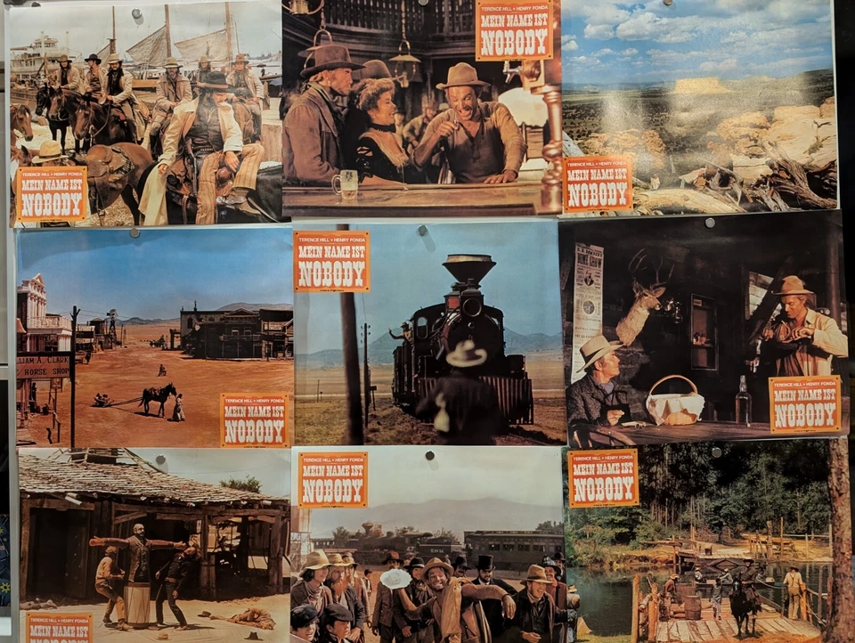 Terence Hill - MEIN NAME IST NOBODY 15  original Aushangfotos 1974 SERGIO LEONE - Bild 1 von 3