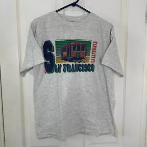 Vintage SAN FRANCISCO CALIFORNIA TROLLEY T-Shirt Adult XL Single Stitch Vtg - Picture 1 of 8