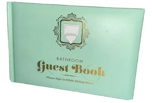 Bathroom Guest Book, Hardcover by Knock Knock. Sign when Sitting on the Toilet. - Foto 1 di 10