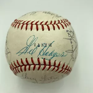 Vintage 1969 New York Mets WS Champs Team Signed Baseball PSA DNA & JSA COA - Picture 1 of 13