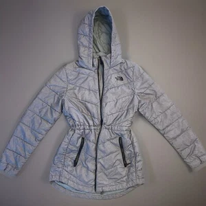 The North Face Women's Size Small Tamburello Parka Grey Hooded Insulated Jacket - Picture 1 of 12