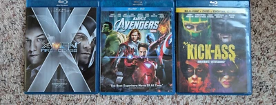 Marvels Avengers / X-Men First Class / Kick-ass bundle on Blu-ray - Image 1 of 2