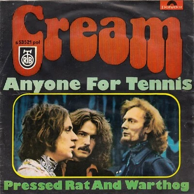 CREAM (ERIC CLAPTON) ANYONE FOR TENNIS UNIQUE LABEL 1968 RECORD YUGOSLAVIA 7" PS - Image 1 of 3