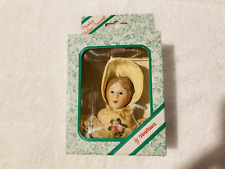 Charisma Victorian Red Headed Lady Porcelain & Cloth Christmas Ornament Taiwan