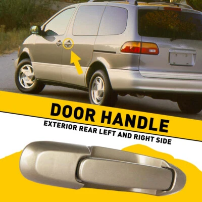 Manija de puerta para Toyota Sienna 98-03 exterior corredera trasera derecha lado izquierdo beige Foto 1 de 4