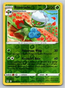Tarjeta Pokémon Roserade 015/196 Holograma Inverso Origen Perdido - Casi Nueva - Imagen 1 de 2