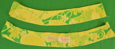 Lilly Pulitzer Lime Green & Yellow Floral Swatch - Image 1 of 3