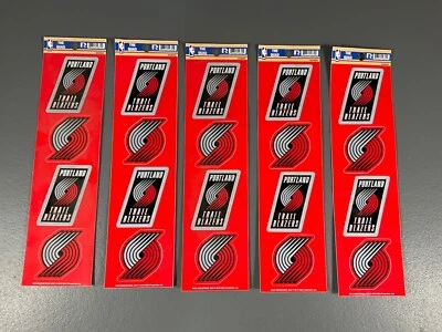 Portland Trail Blazers 4  Pcs The Quad Stickers Decal NBA Basketball - LOT OF 5 - Image 1 of 4