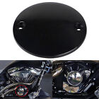 Motorcycle Black Billet Aluminum 2Hole Point Cover For Harley Big twin 1970-1999