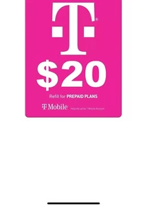 $20 T-MOBILE FAST REFILL | TOPUP - Picture 1 of 1