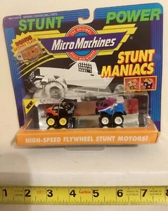 NEW MINT MICROMACHINES STUNT MANIACS COLLECTION 1 BAJA BEETLE + VAN WIND-UPS! - Picture 1 of 4