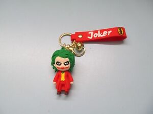 Joker (Red) Pendant  Rubber Key Chain  (New)