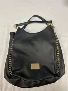 Bebe Black and Gold Chain Shoulder Bag - Picture 1 of 5